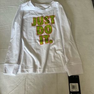 Boys Nike Just Do It Long Sleeve t-shirt.